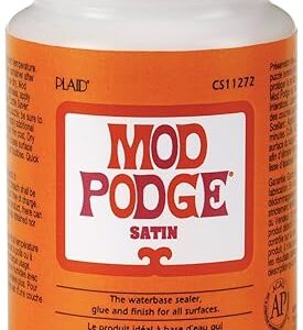 Mod Podge Satin Finish Water-Based Sealer and Glue, 8 oz.