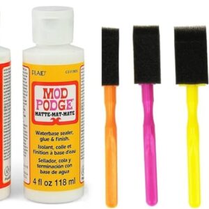 Mod Podge Decoupage Starter Kit with Brushes - Gloss & Matte