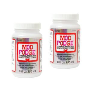 Mod Podge Extreme Glitter 8 Oz 2 Pack Craft Adhesive