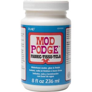 Mod Podge Fabric Adhesive, 8 oz Transparent Craft Glue