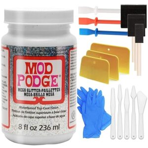 Mega Hologram Glitter Mod Podge Accessory Kit with Tools