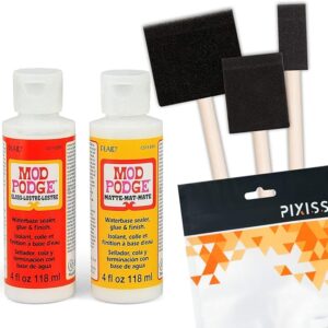 Mod Podge Decoupage Starter Kit with Foam Brushes