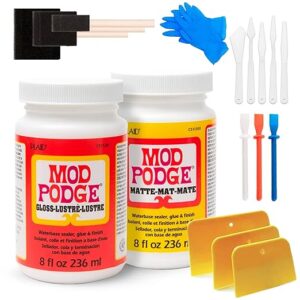 Mod Podge Bundle with Gloss & Matte Sealers, Accessories Kit