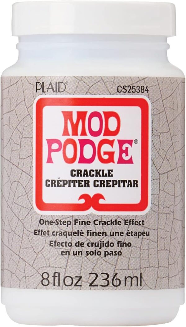 Mod Podge One-Step Crackle Medium 8 oz - Easy DIY Sealer
