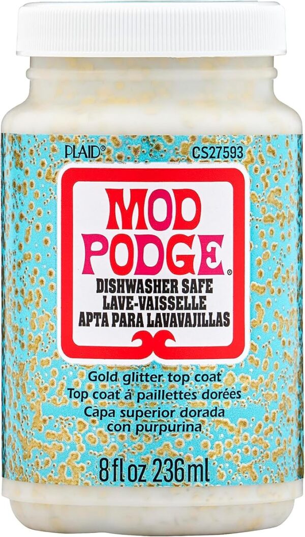 Dishwasher Safe Glitter Gold Mod Podge - 8 fl oz