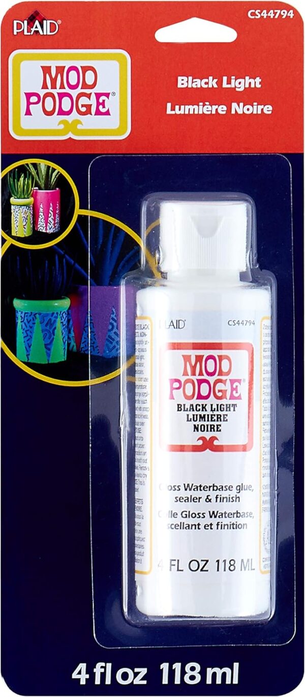 Blue Blacklight Sealer Mod Podge - 4 oz Bottle
