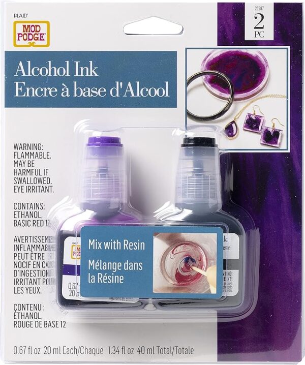 Mod Podge Galaxy Alcohol Ink Set - 2 Bottles for DIY Crafts