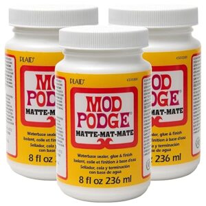 Mod Podge Waterbase Sealer 8 oz Pack of 3 Matte Finish